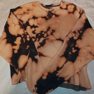 custom tie dye cropped sweatshirt